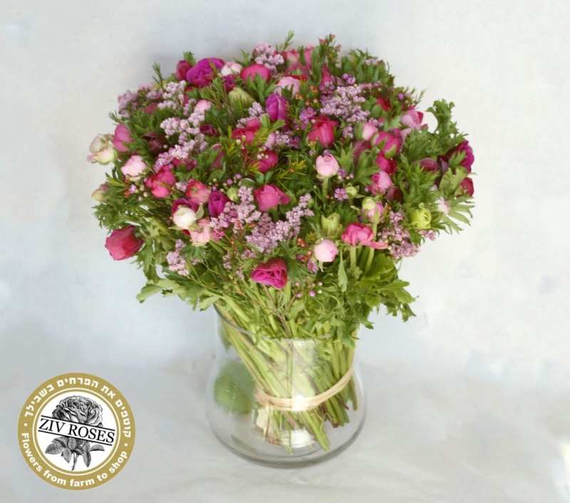 זר פרחי שדה טיפות הטל זר פרחי שדה טיפות הטל